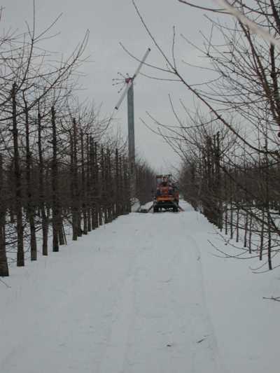 Lutte antigel dans le neige