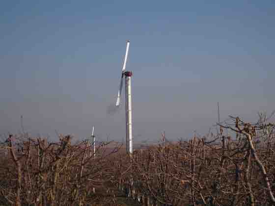 Une machine en hiver